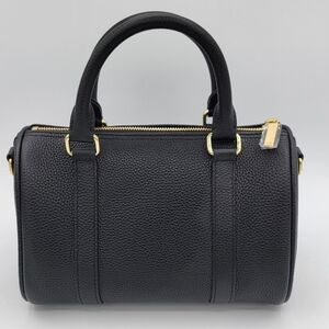 Black Leather Boston Bag NEW #2625
